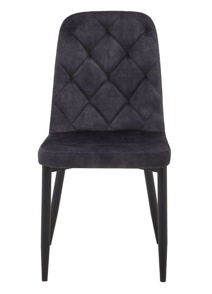 Atlas Gray Velvet Dining Chair - MJM Furniture