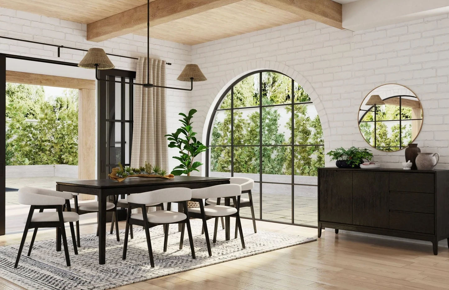 Haven Black Rectangle Dining Table - MJM Furniture