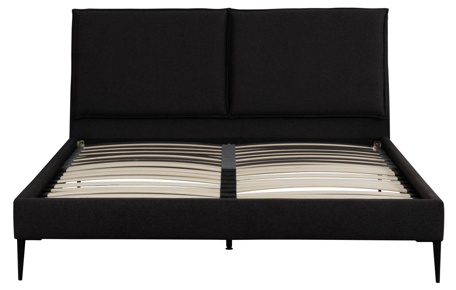 Hayes Charcoal Upholstered Bed - MJM Furniture