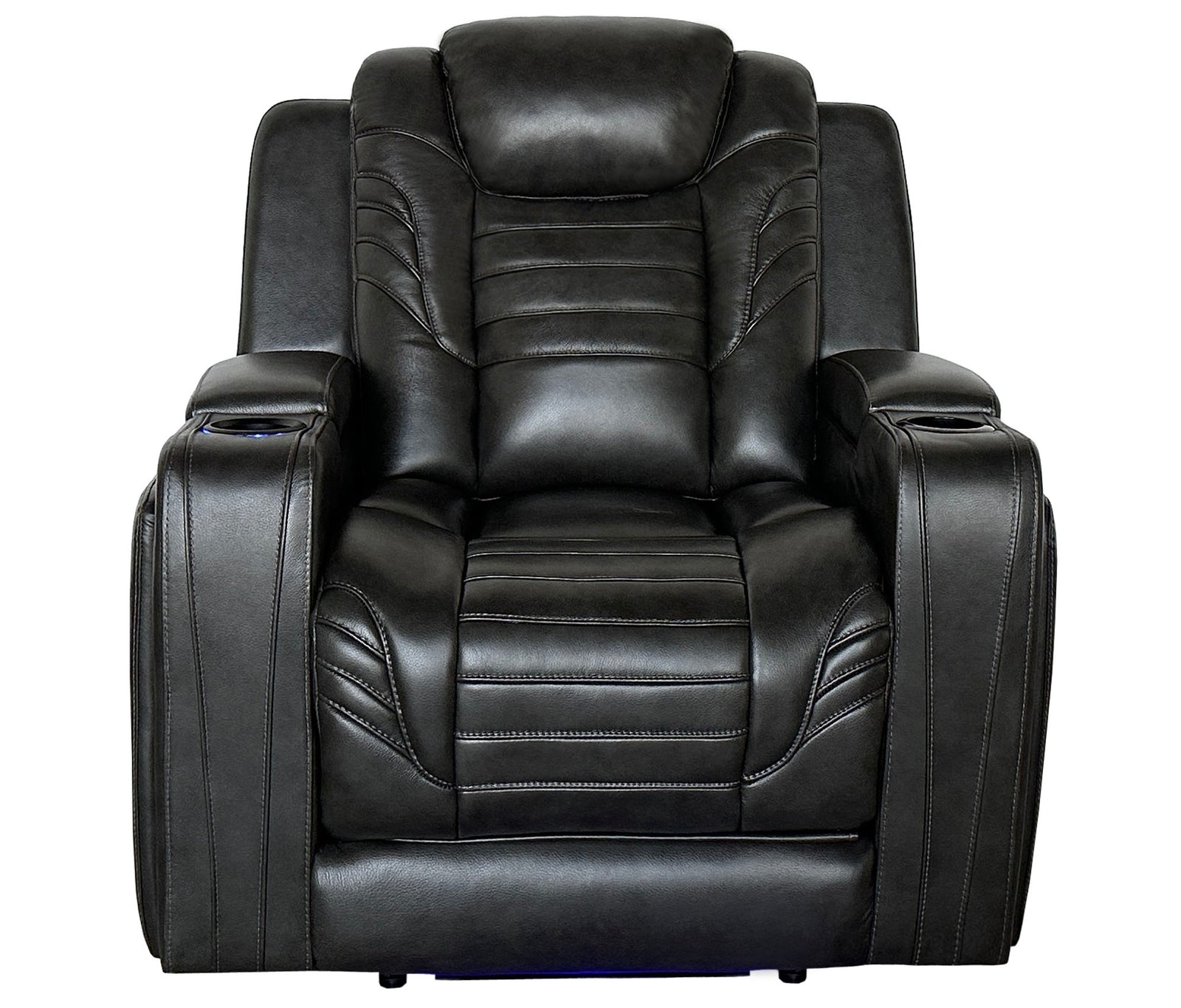 Home Theatre Black Power Reclining Chair - MJM Furniture