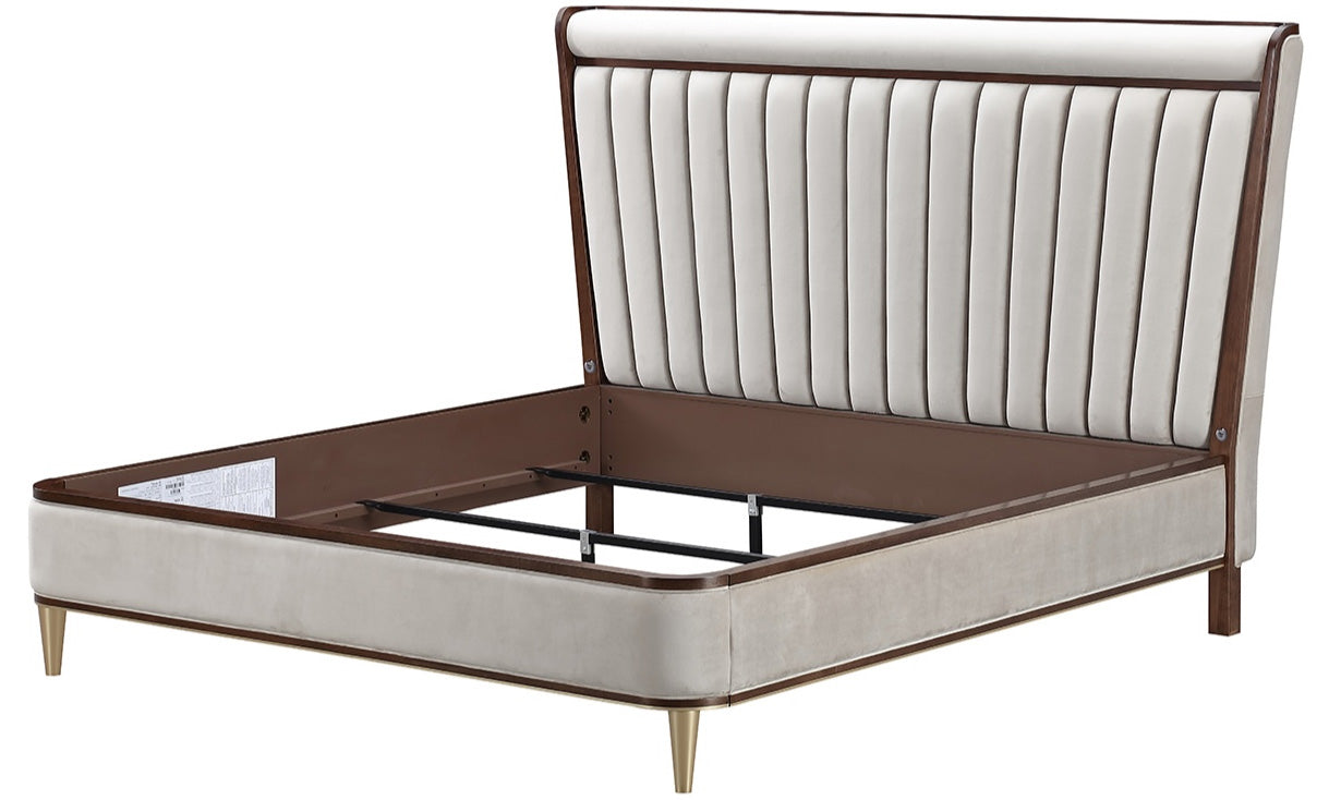 Houston Channel Upholstered Bed - MJM Furniture