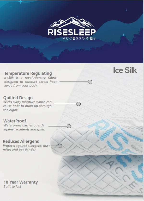 RiseSleep Ice Silk Mattress Protector - MJM Furniture