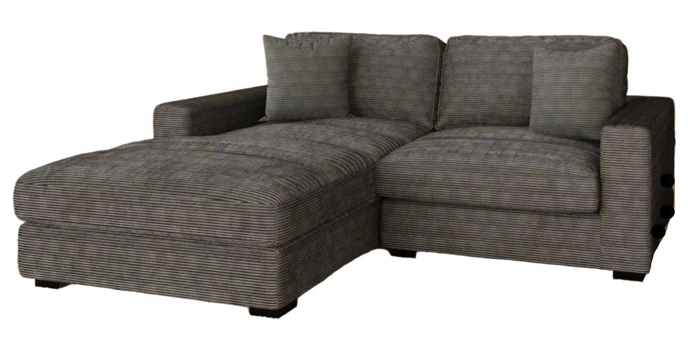 Lounge Charcoal Modular 2 Piece Sectional - MJM Furniture