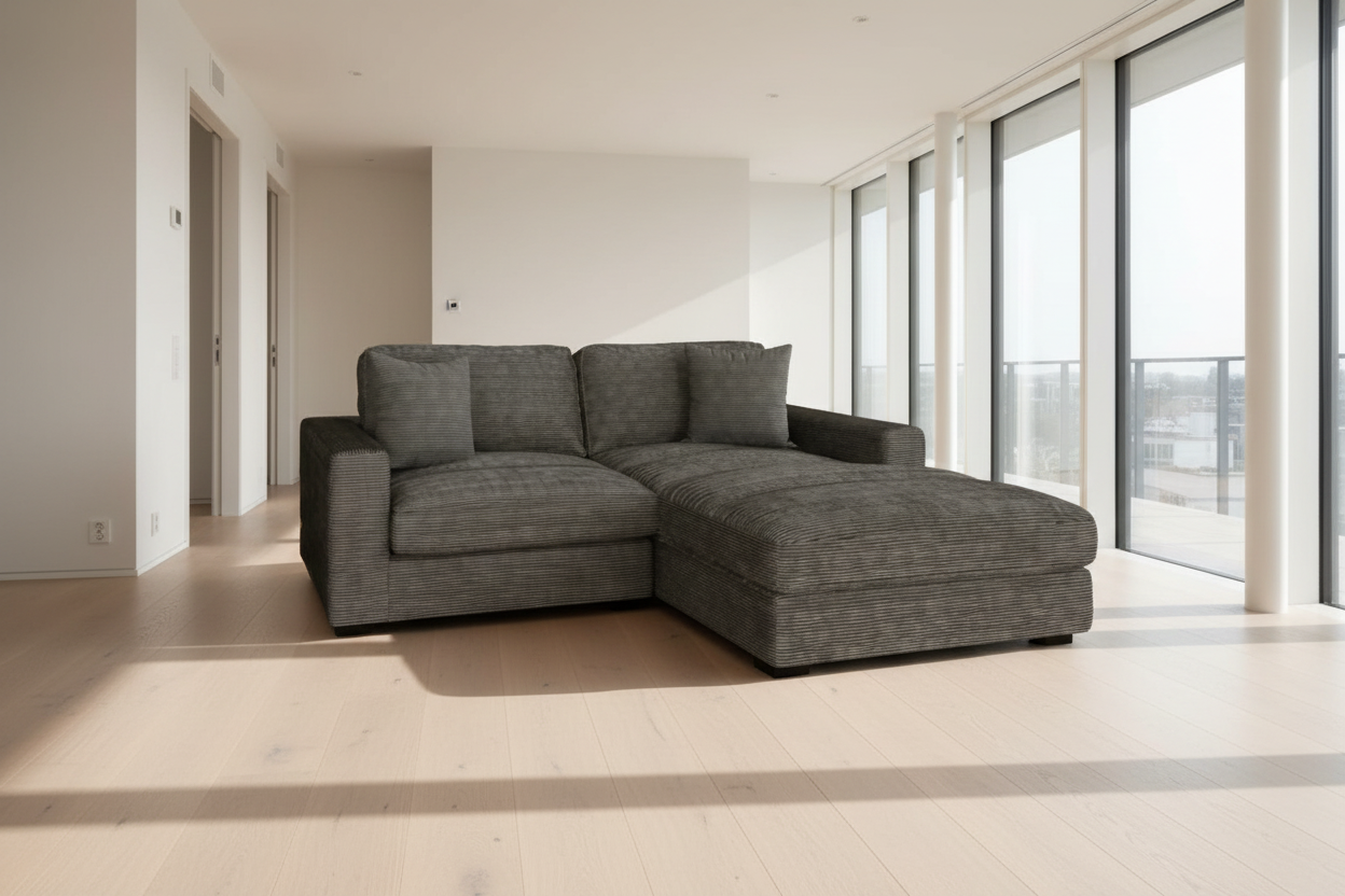 Lounge Charcoal Modular 2 Piece Sectional - MJM Furniture