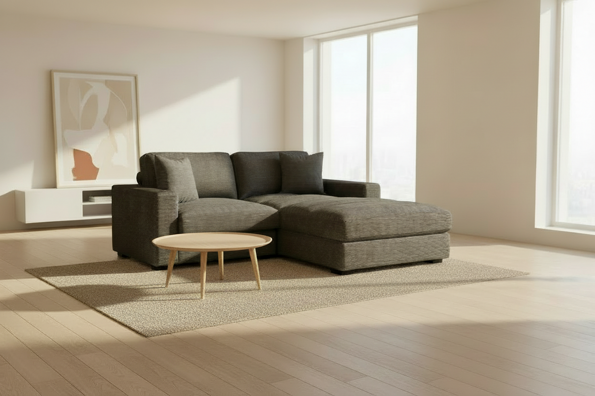 Lounge Charcoal Modular 2 Piece Sectional - MJM Furniture
