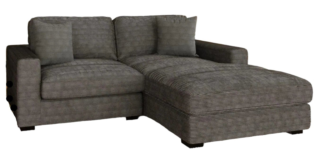 Lounge Charcoal Modular 2 Piece Sectional - MJM Furniture