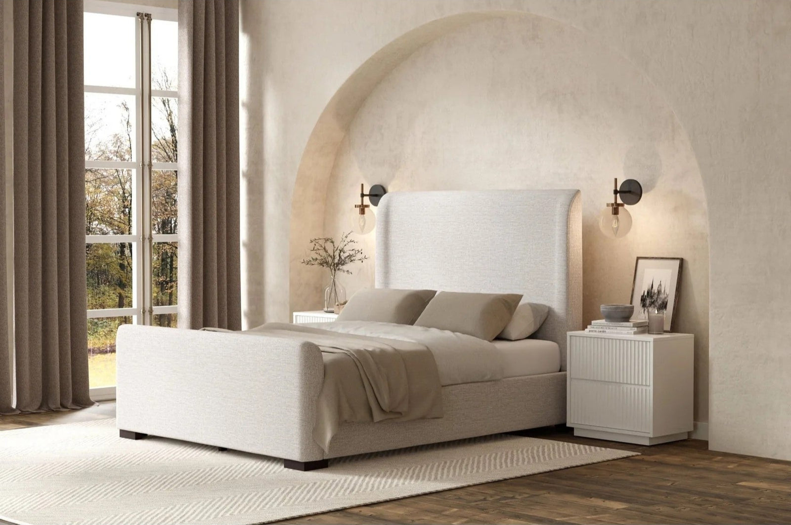 Luxe Upholstered Platform Bed - MJM Furniture
