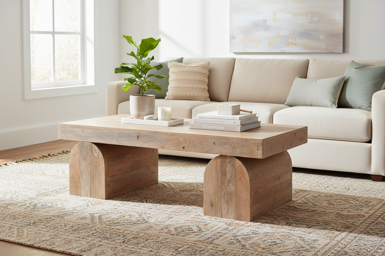 Madrid Mango Wood Coffee Table - MJM Furniture