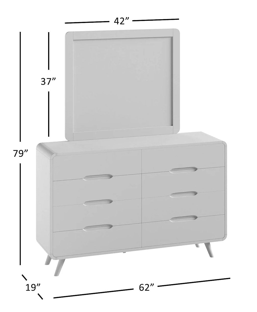 Luna Dresser &amp; Mirror - MJM Furniture