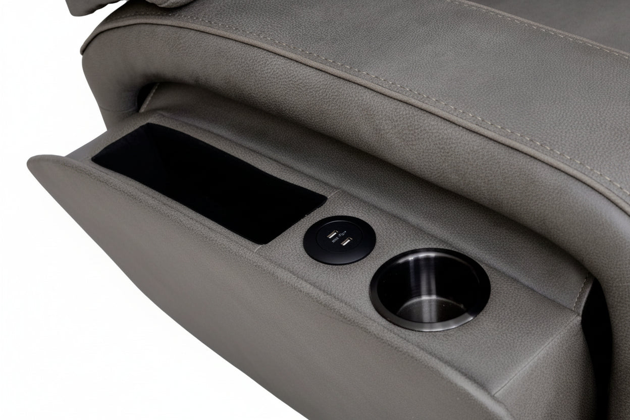 Matrix Charcoal Zero Gravity Power Reclining Chair - MJM Furniture