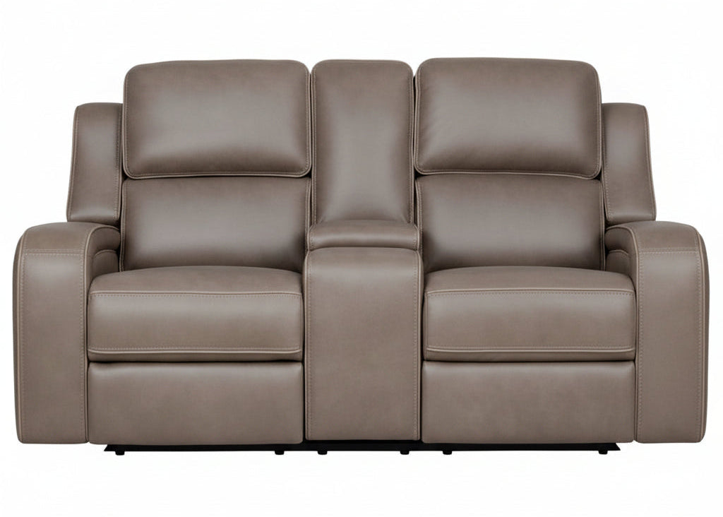Matrix 75" Brown Zero Gravity Power Reclining Loveseat - MJM Furniture