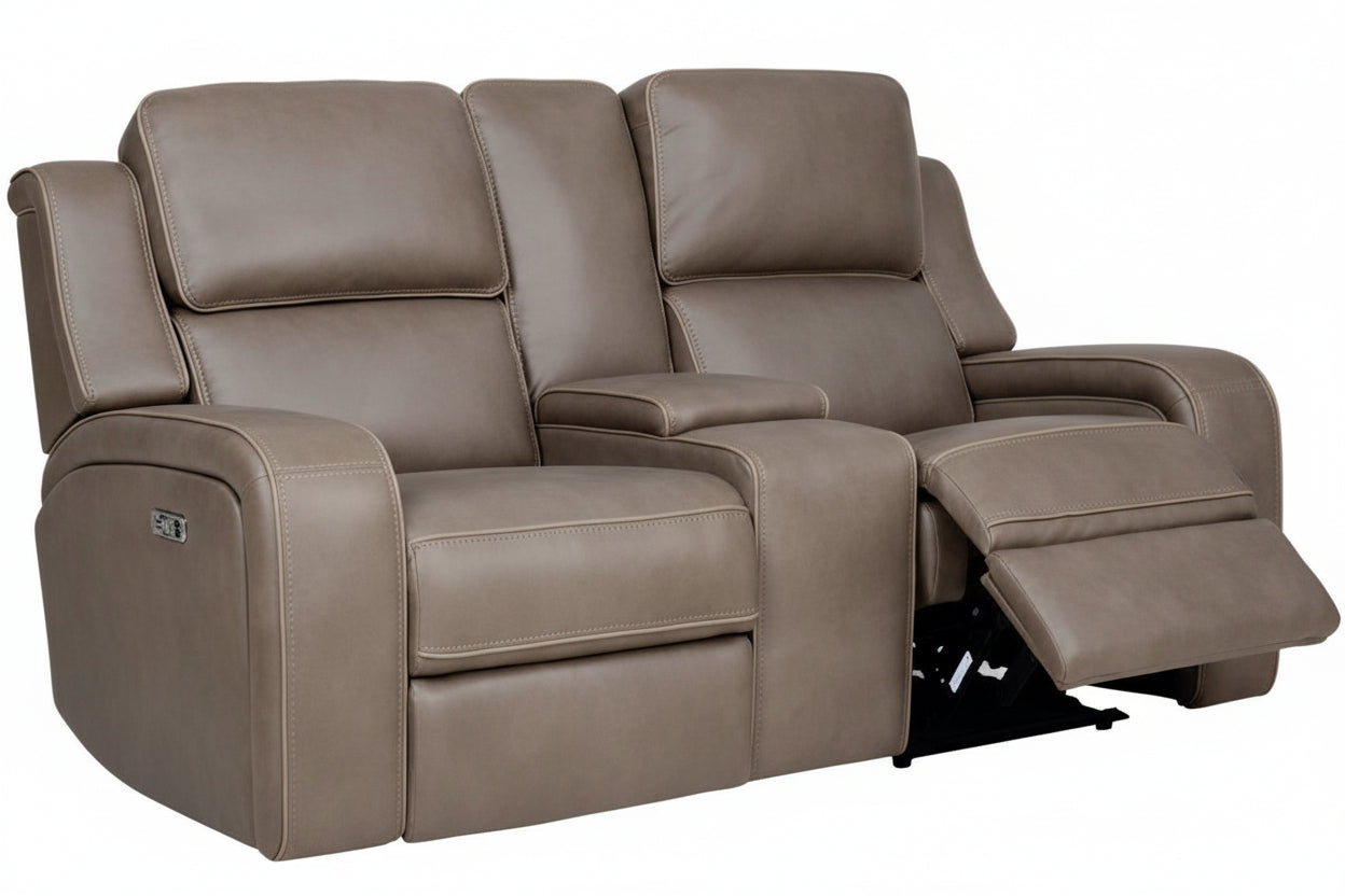 Matrix Brown Zero Gravity Power Reclining Loveseat - MJM Furniture