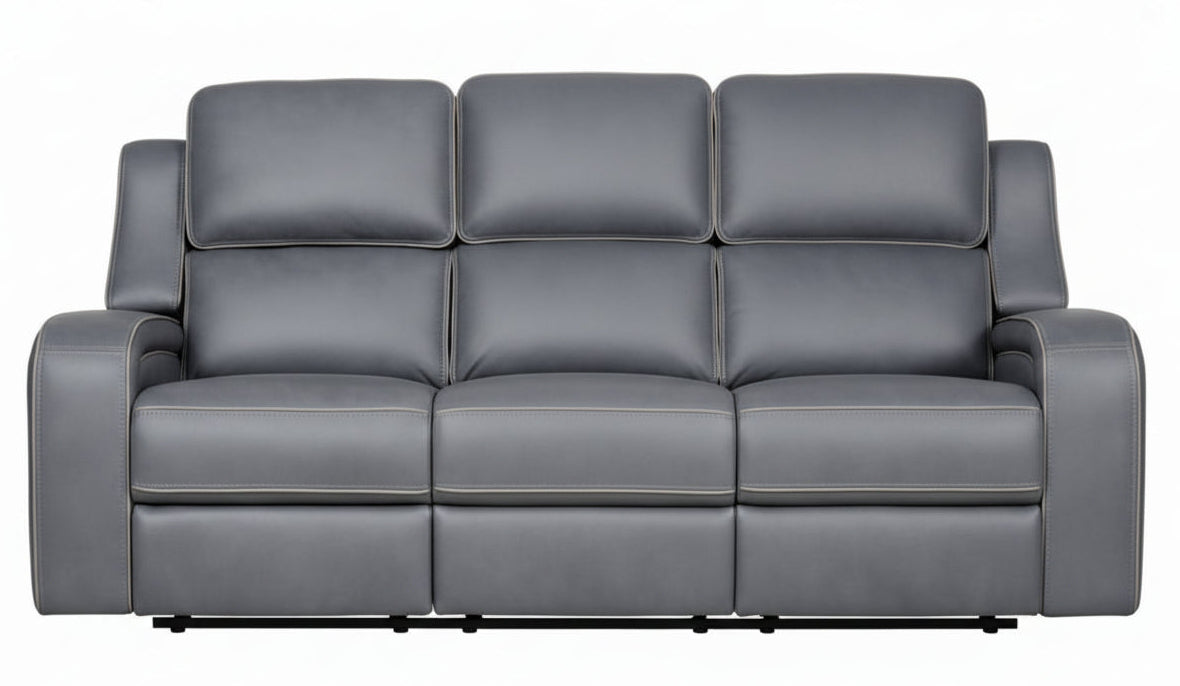 Matrix 84.5” Charcoal Zero Gravity Power Reclining Sofa - MJM Furniture