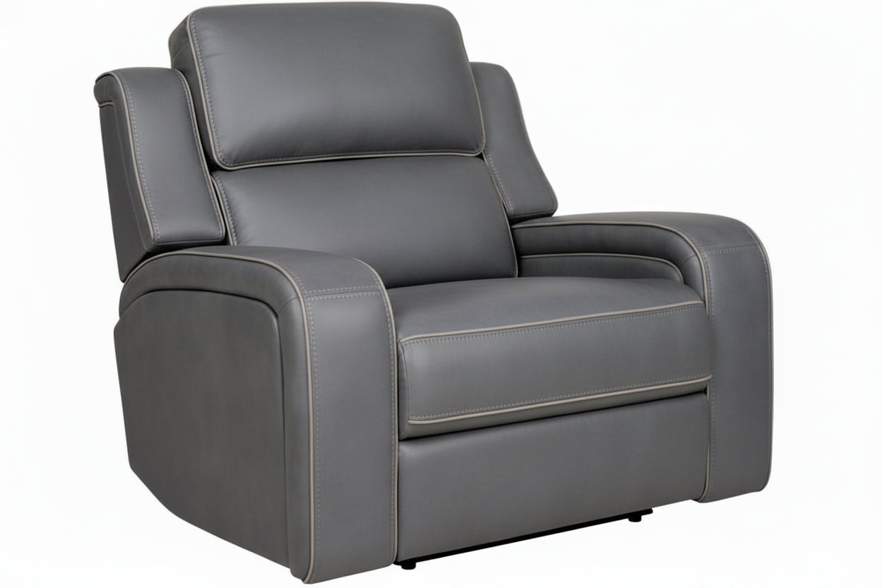 Matrix Charcoal Zero Gravity Power Reclining Chair - MJM Furniture