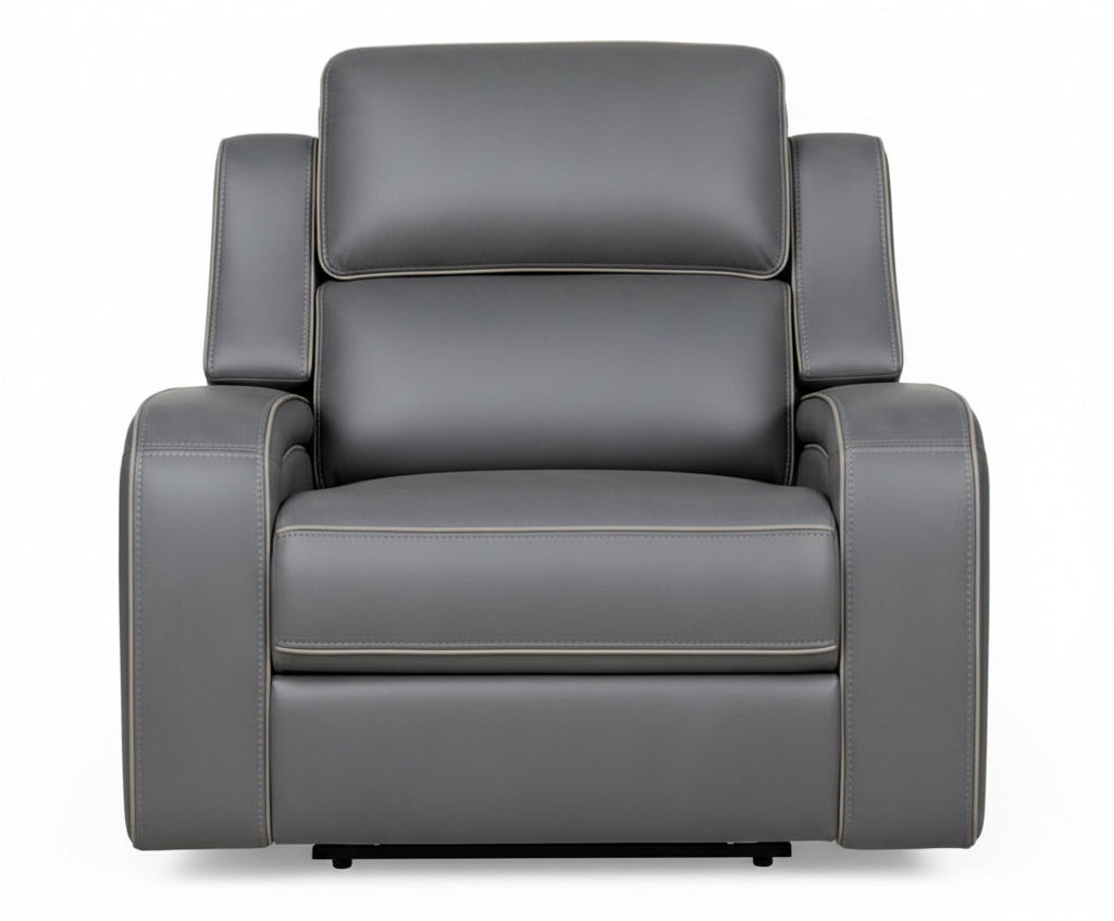 Matrix Charcoal Zero Gravity Power Reclining Chair - MJM Furniture