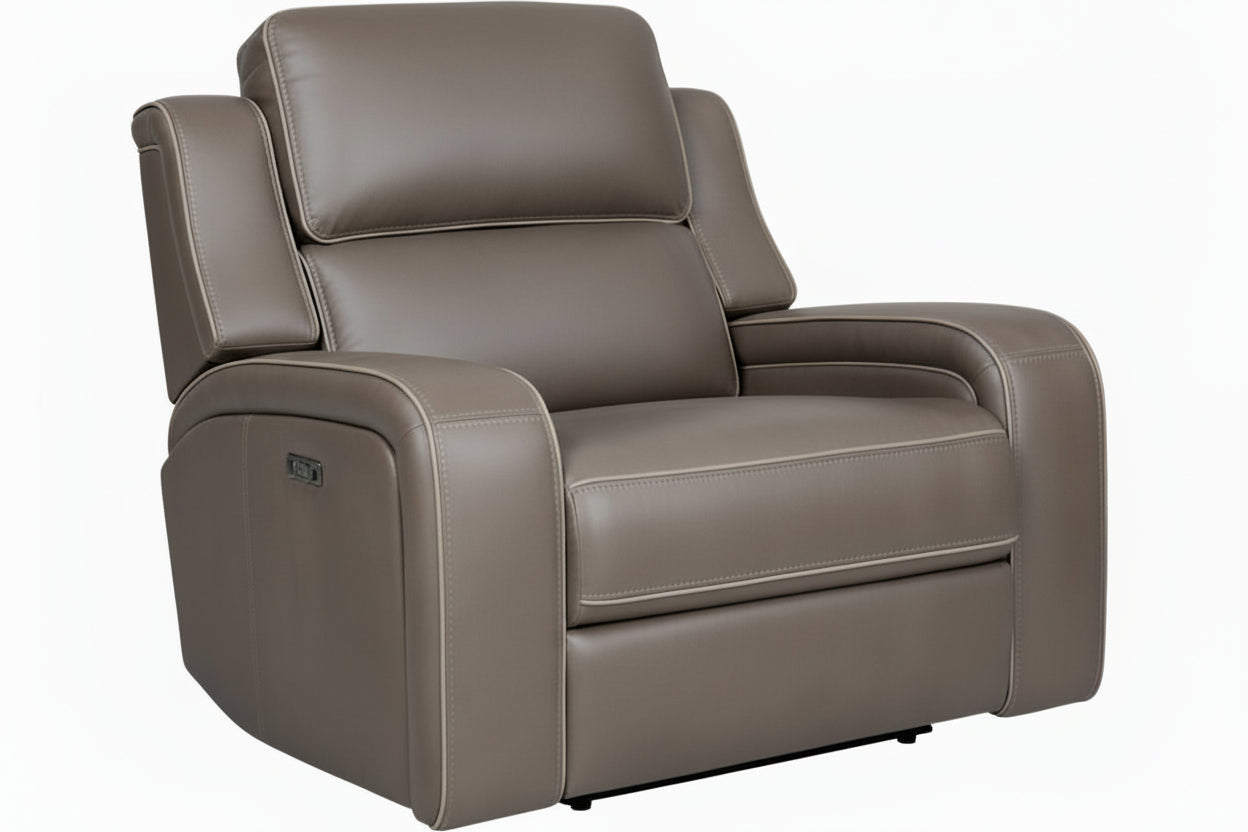 Matrix Brown Zero Gravity Power Reclining Chair - MJM Furniture
