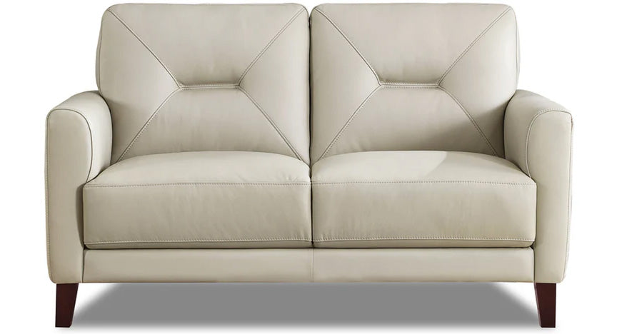 Mavis Leather Loveseat - MJM Furniture
