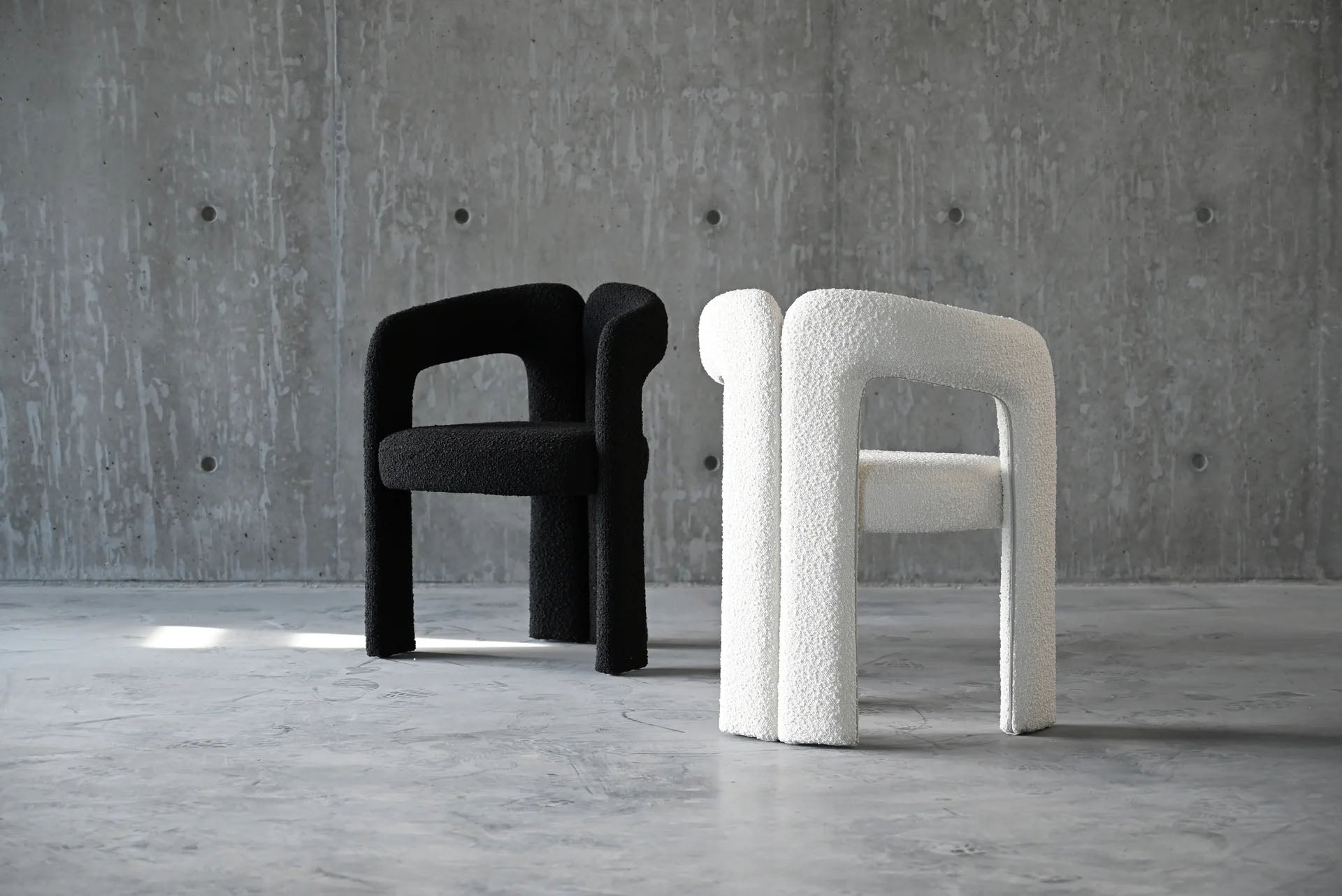Melrose Cream Boucle Arm Chair - MJM Furniture