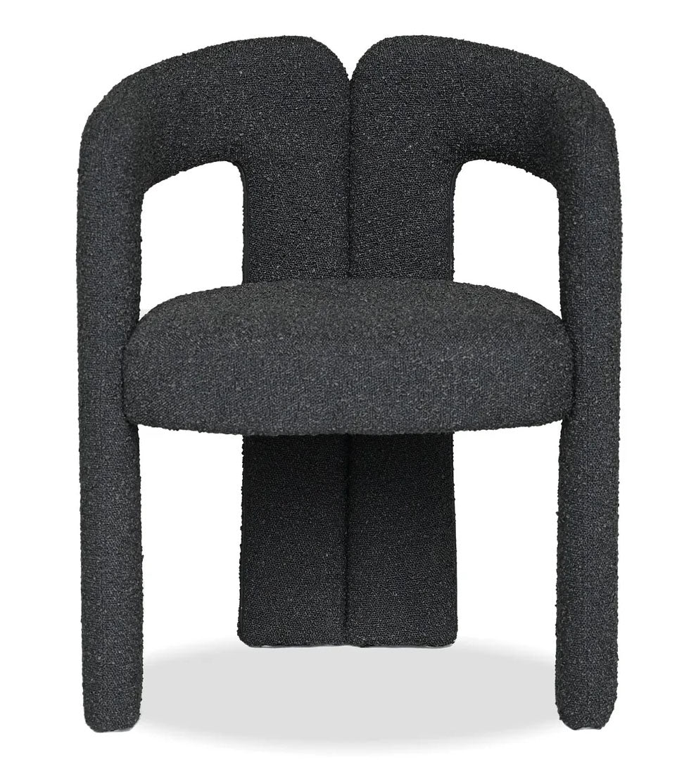 Melrose Licorice Boucle Arm Chair - MJM Furniture
