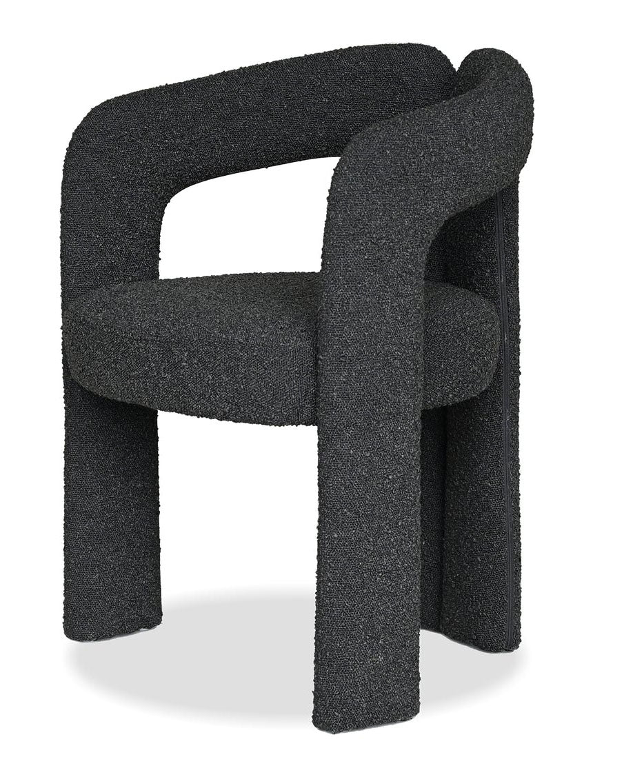 Melrose Licorice Boucle Arm Chair - MJM Furniture