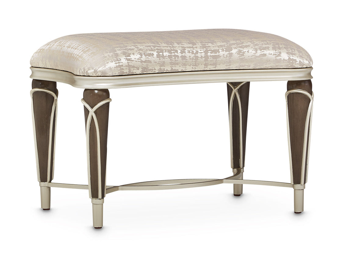 Villa Cherie Hazelnut Ottoman - MJM Furniture