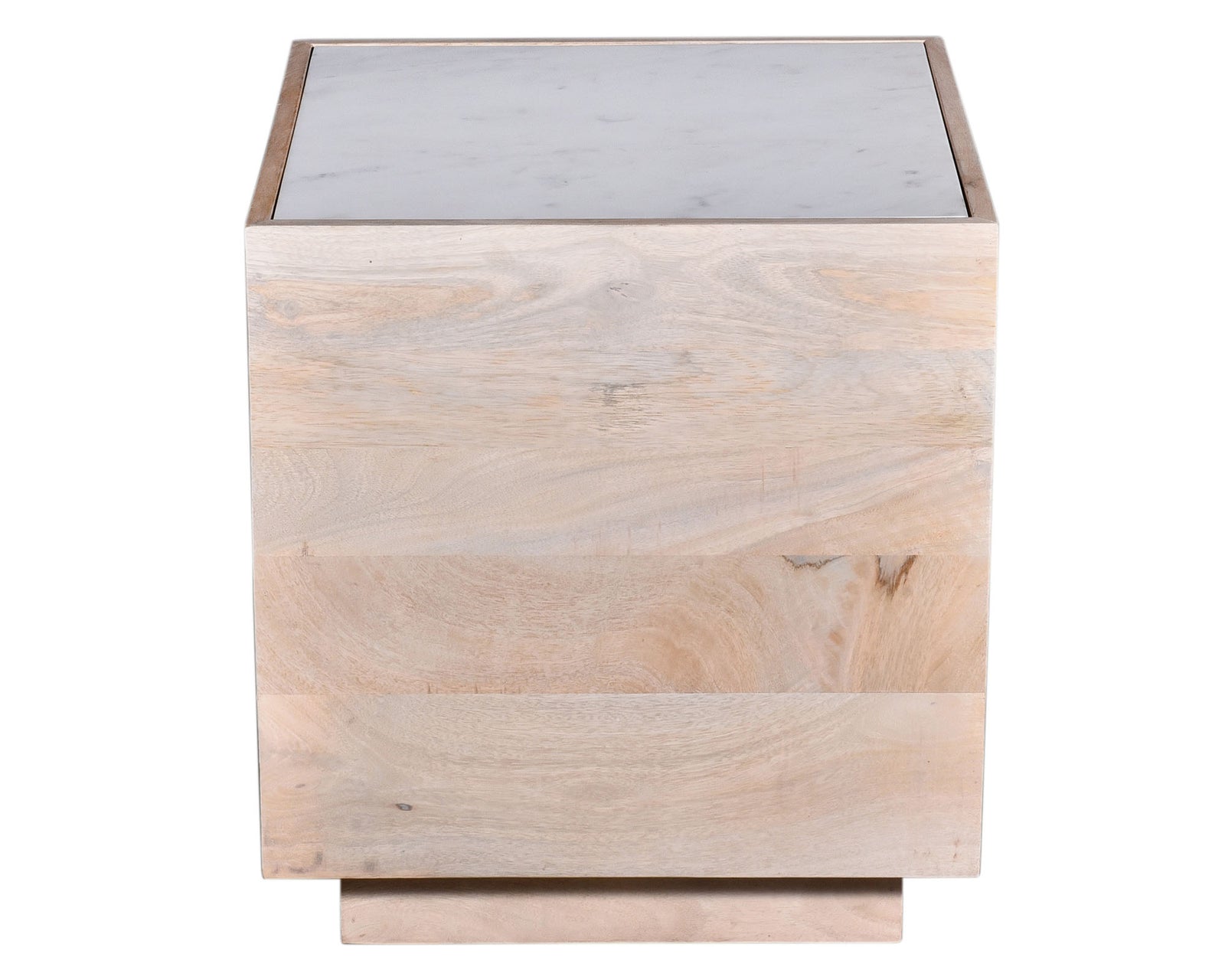 Barcelona Natural Mango Marble End Table - MJM Furniture