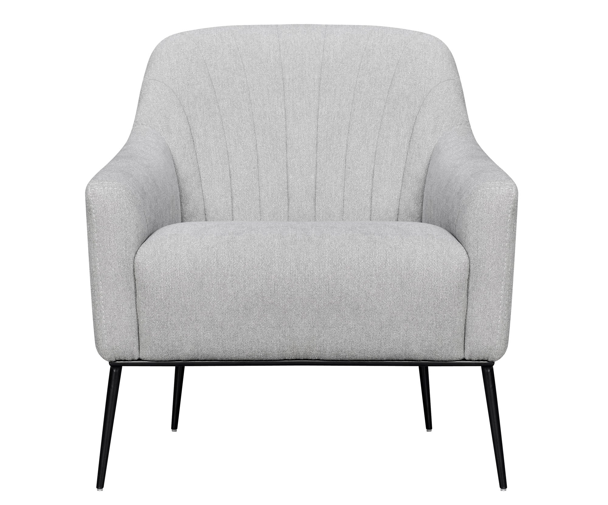 Nickel Channel Accent Chair - MJM Furniture