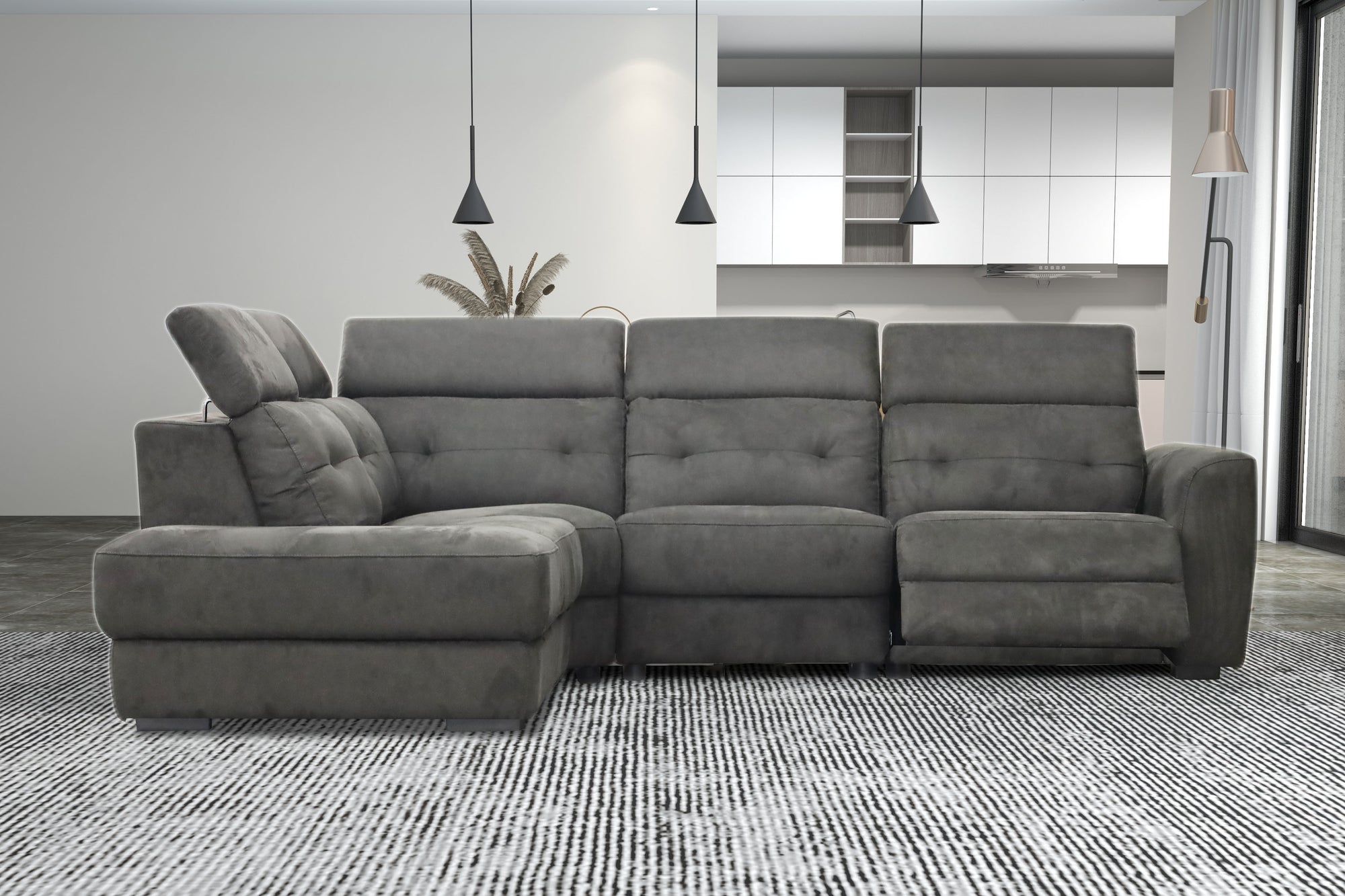 Noah Power Reclining Sectional - MJM Furniture