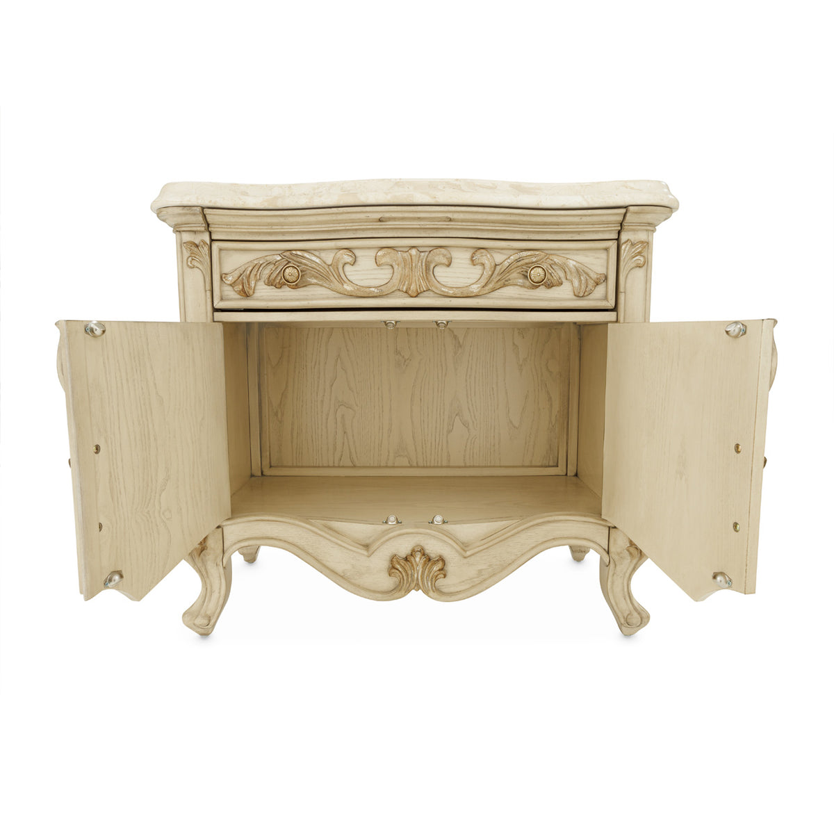 Platine De Royale Platinum 3 Piece King Bedroom Set - MJM Furniture