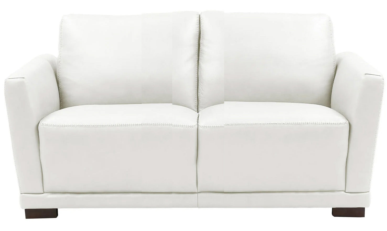 Oslo White Leather Sofa, Loveseat, & Chair Set - MJM Furniture