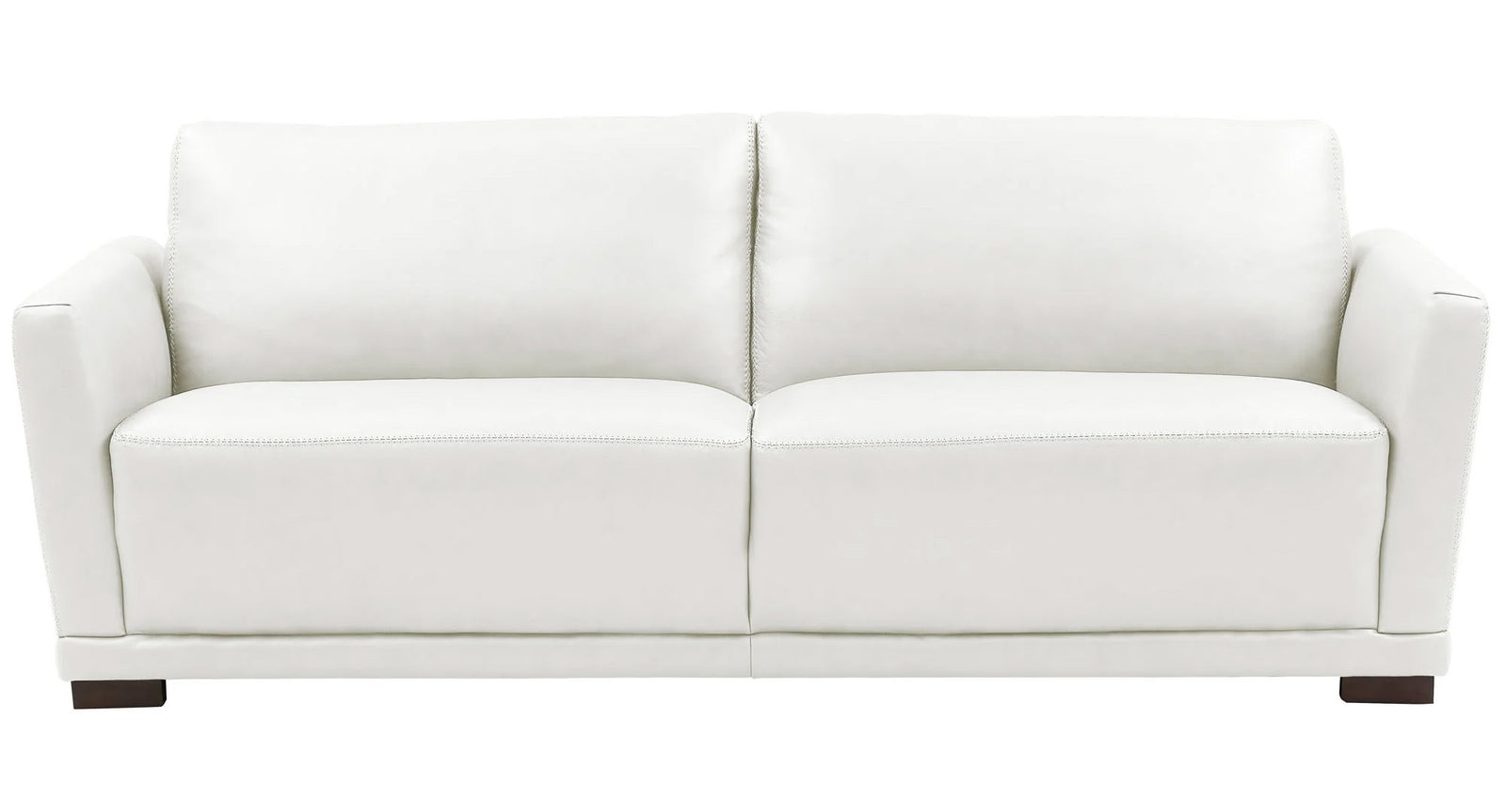 Oslo White Leather Sofa, Loveseat, & Chair Set - MJM Furniture