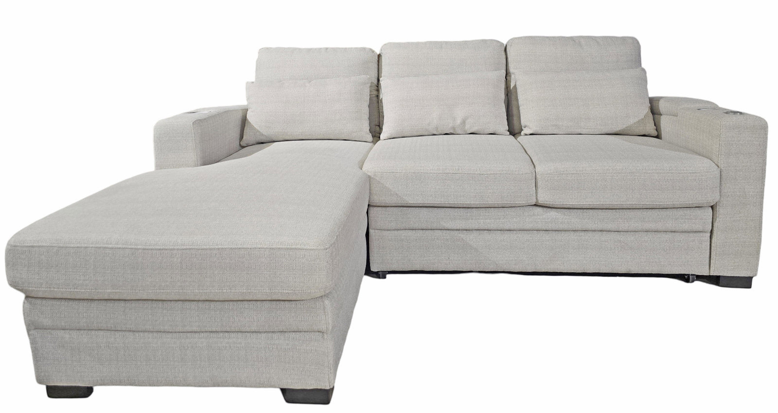 Oz Linen Sleeper Sectional - MJM Furniture