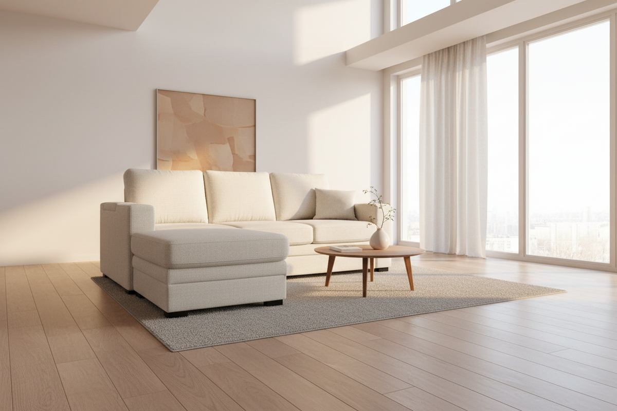 Oz Linen Sleeper Sectional - MJM Furniture