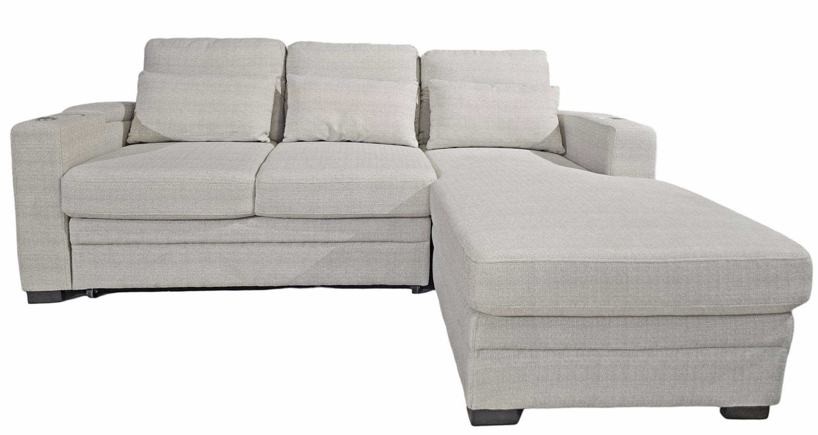 Oz Linen Sleeper Sectional - MJM Furniture