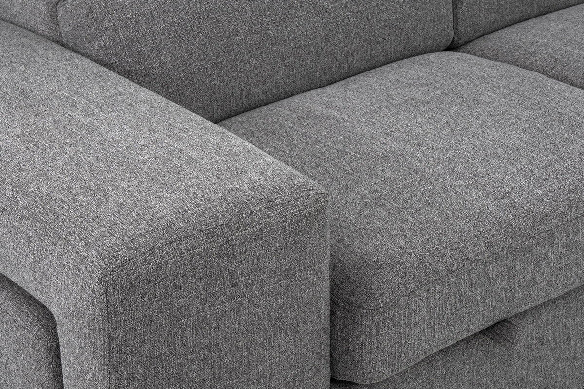 Zane Dark Gray 3 Piece Sleeper Sectional - MJM Furniture