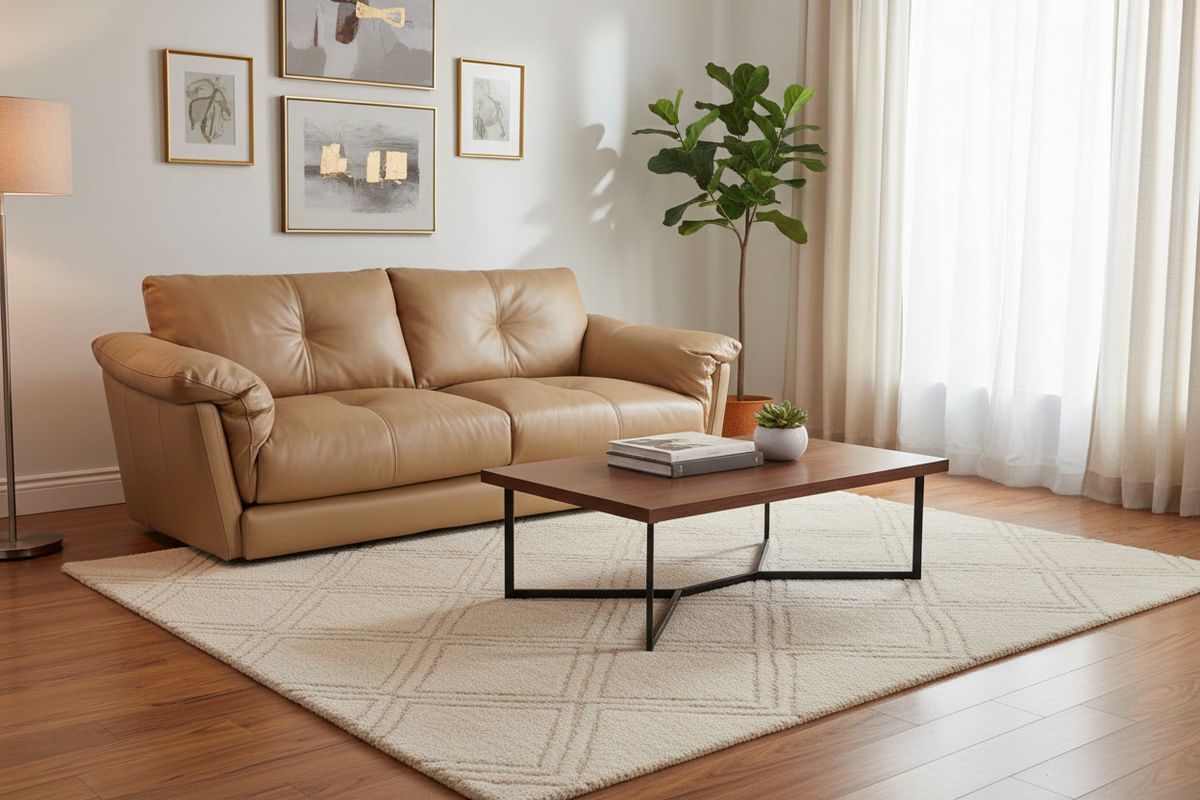 Paoli Cognac Leather Sofa - MJM Furniture