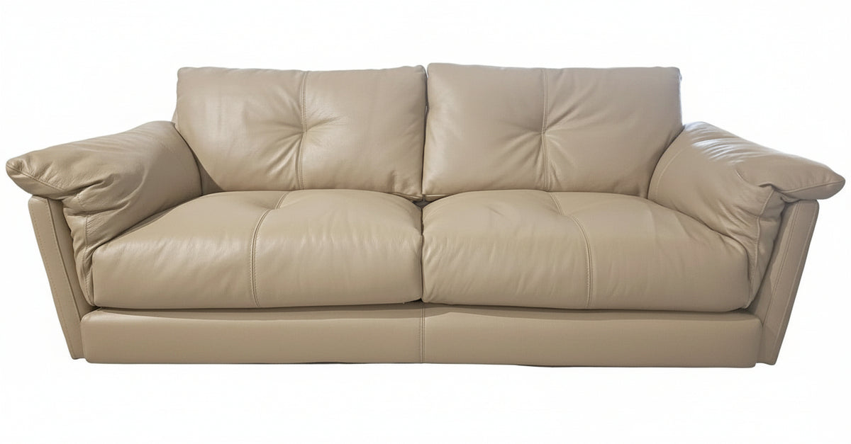 Paoli Taupe Leather Sofa