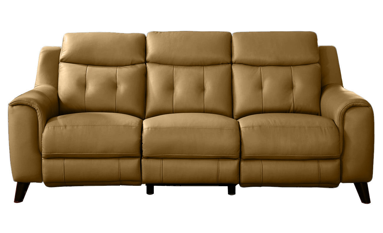 Paramount Cognac Fabric Power Reclining Sofa - MJM Furniture