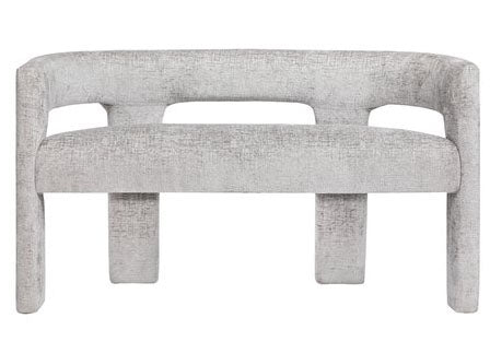 Paris Gray Upholstered Bench - MJM Furniture