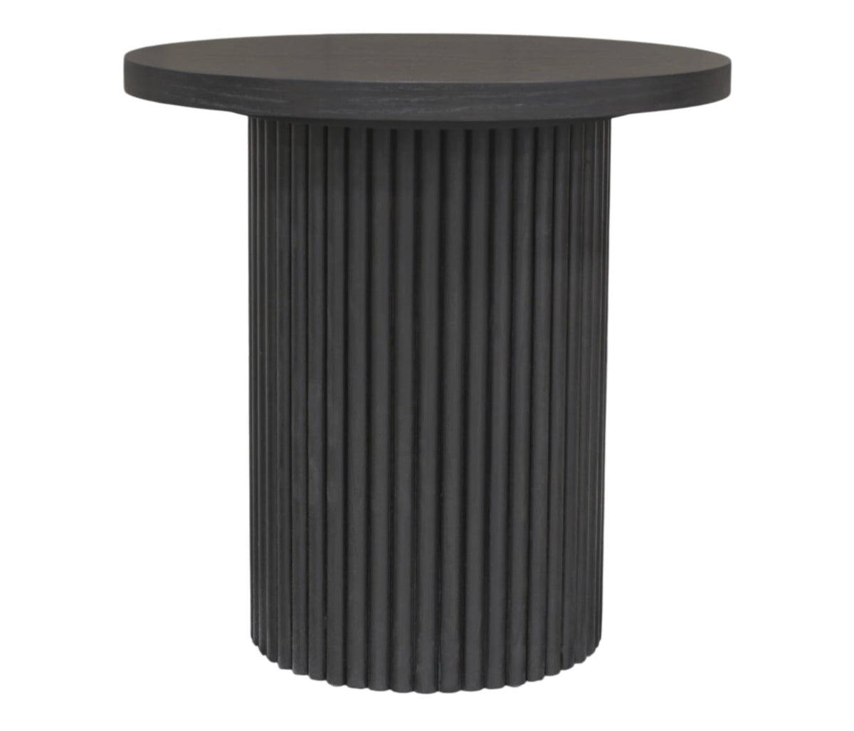 Serenity Black Round End Table - MJM Furniture