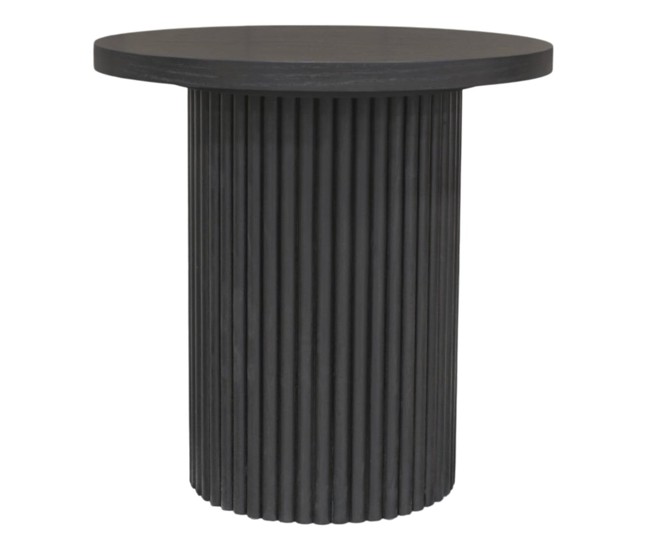 Serenity Black Round End Table - MJM Furniture
