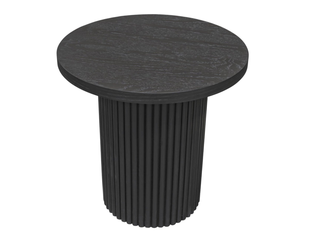 Serenity Black Round End Table - MJM Furniture