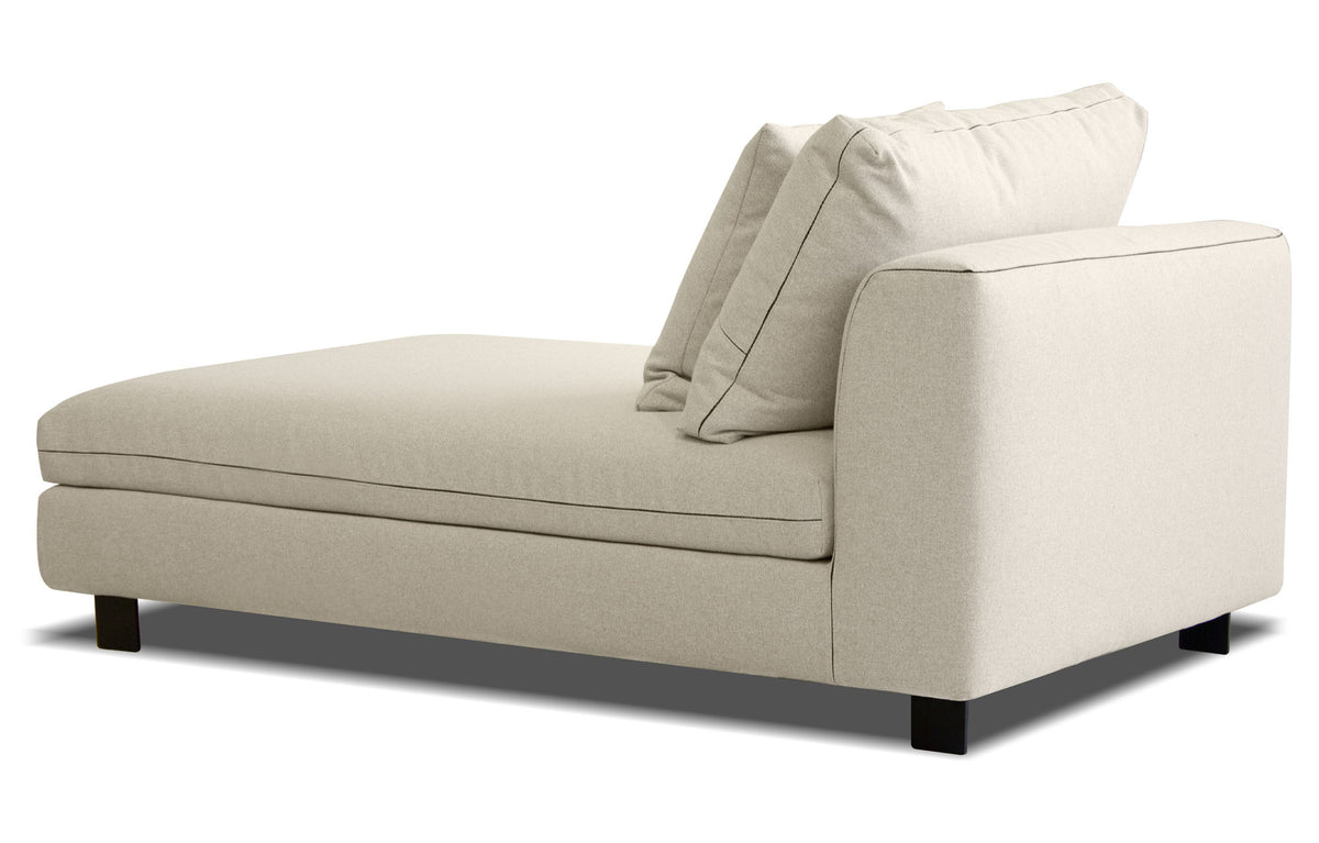 Remi Stone Wheat Chaise - MJM Furniture