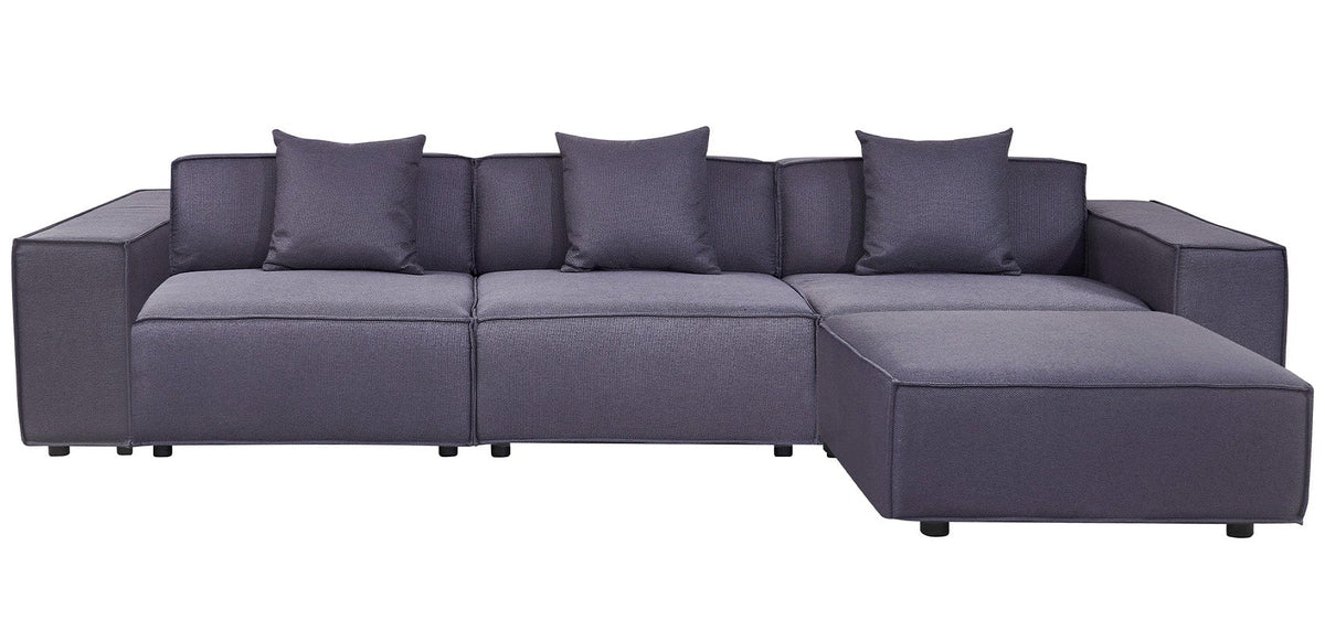 Luxe Gray Modular Sectional - MJM Furniture