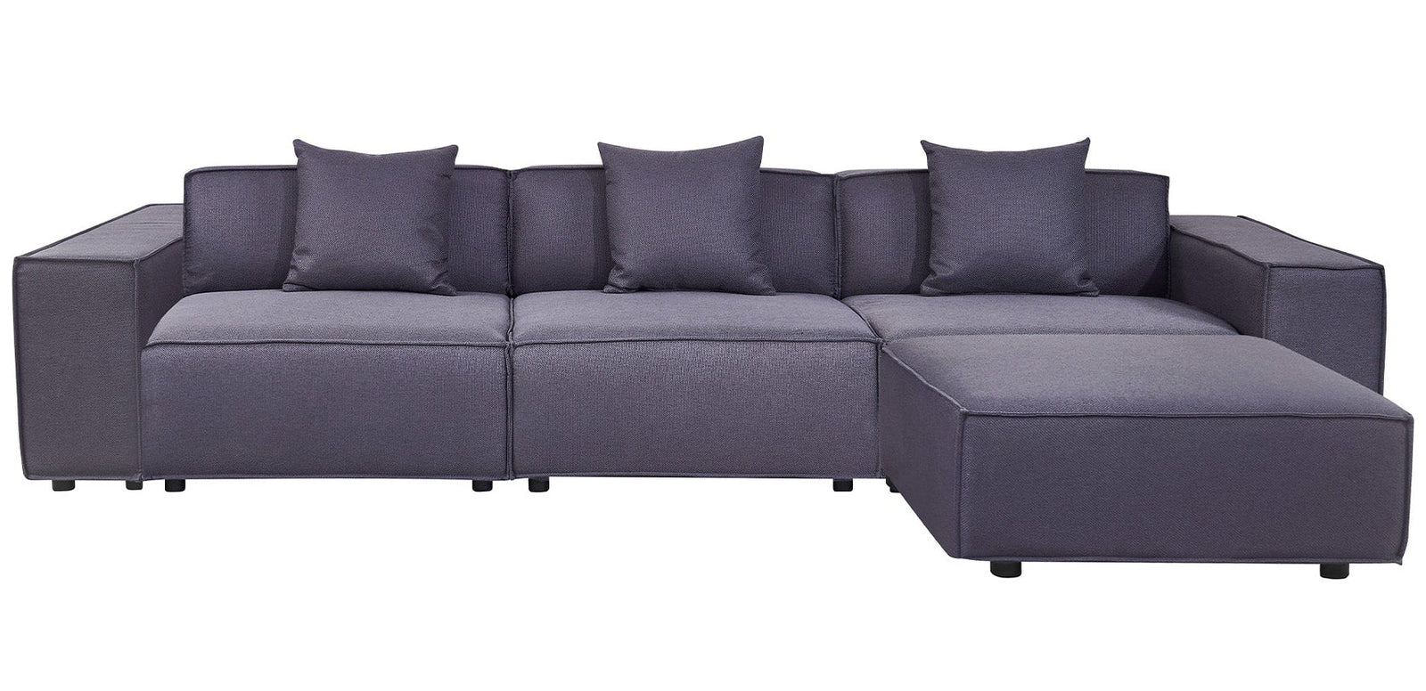 Luxe Gray Modular Sectional - MJM Furniture