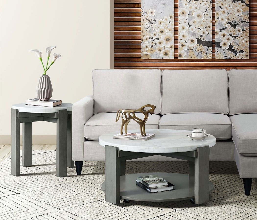 Rosamel Round End Table - MJM Furniture