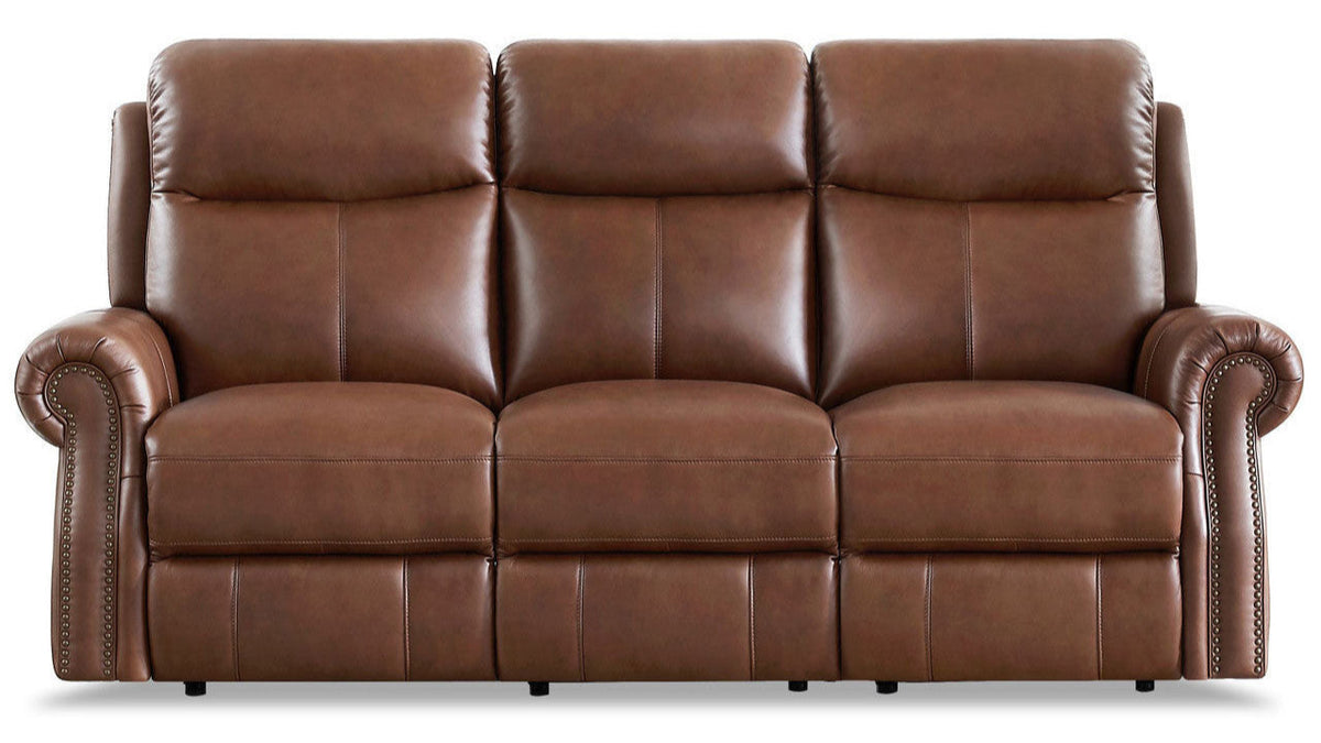 Royce Leather Reclining Sofa Collection - MJM Furniture