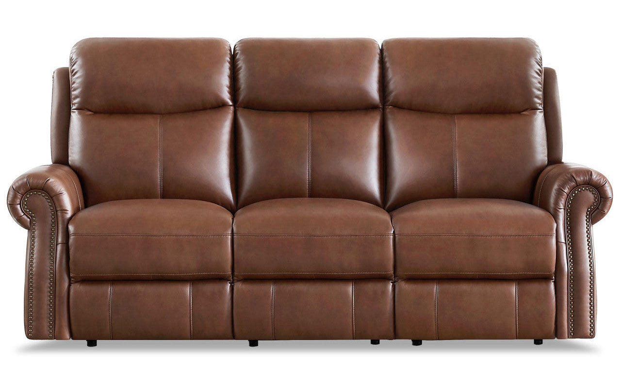 Royce Leather Reclining Sofa Collection - MJM Furniture