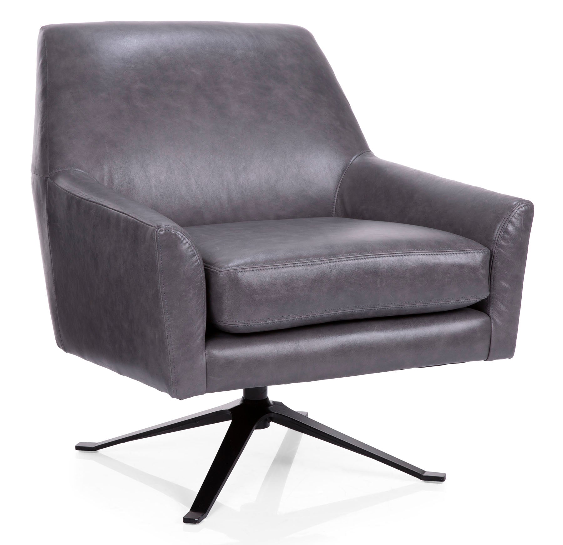 Saloon Gray Swivel Chair - MJM Furniture