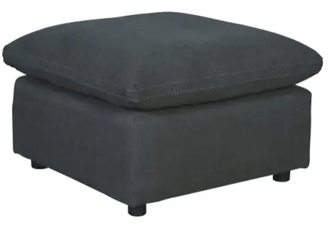 Savesto Charcoal Ottoman - MJM Furniture